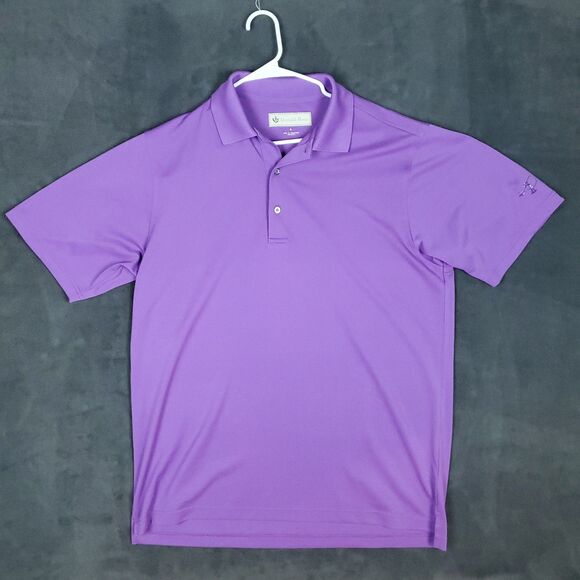 Donald Ross Other - Donald Ross Polo Shirt Mens Medium Purple Golf Performance Polyester Lightweight
